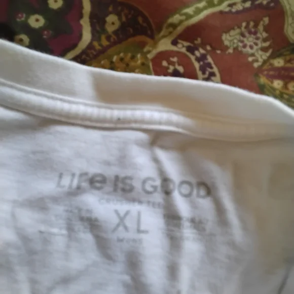 Life Is Good Holiday .. christmas..Dog T-Shirt - White, Red, Yellow - Picture 2 of 5